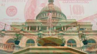 The U.S. Capitol behind a 0 bill | Photo 16204204 © Luzav10 | Dreamstime.com