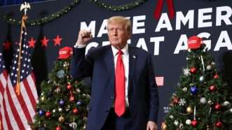 Donald Trump at a campaign event in Waterloo, Iowa | HO/Newscom