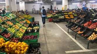 A former parking garage being used as a food market | Photo: Liz Wolfe